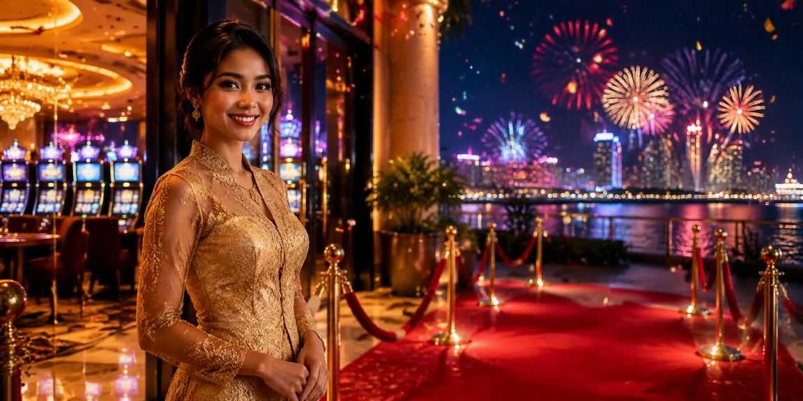 Suasana pertaruhan dalam talian bergaya kebaya di Johor Malaysia